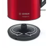 Bosch TWK3P424 elektriskā tējkanna 1.7 L 2400 W Pelēka, Sarkana
