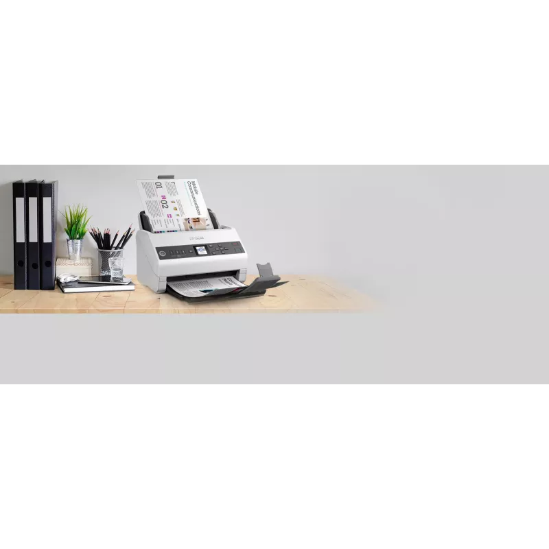 Epson DS-730N loksnes skeneris 600 x 600 DPI A4 melns, pelēks