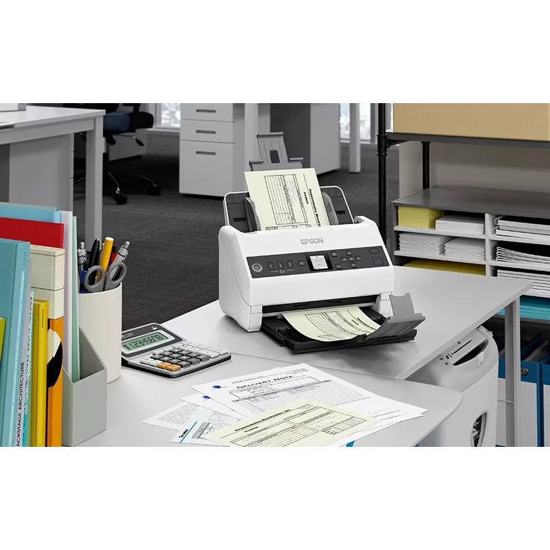 Epson DS-730N loksnes skeneris 600 x 600 DPI A4 melns, pelēks
