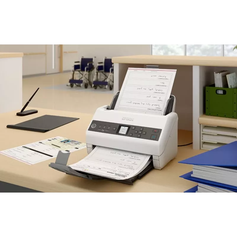 Epson DS-730N loksnes skeneris 600 x 600 DPI A4 melns, pelēks