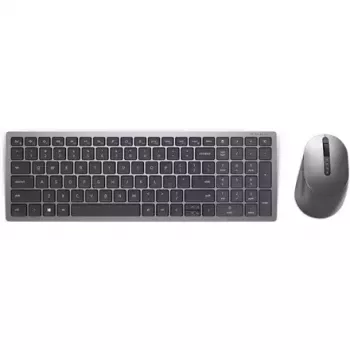 Bezvadu tastatūra un pele Dell KM7120W Bluetooth Titan Gray kompakta tastatūra ergonomiska pele
