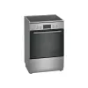 Brīvi stāvoša elektriskā plīts Bosch Serie 4 HKR39A250U, keramikas virsma 4 zonas, cepeškrāsns 66 L, nerūsējošais tērauds, 600 mm