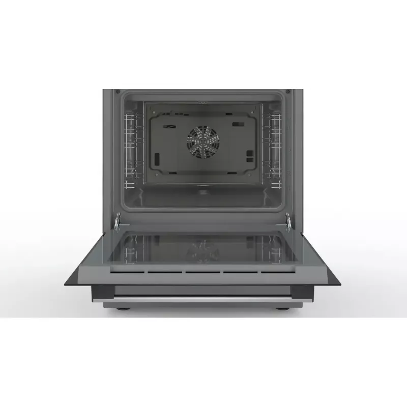 Brīvi stāvoša elektriskā plīts Bosch Serie 4 HKR39A250U, keramikas virsma 4 zonas, cepeškrāsns 66 L, nerūsējošais tērauds, 600 mm
