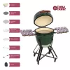 Ogles Kamado Grils TUNABONE TunaBone Classic 21 collas Izmērs M Zaļš
