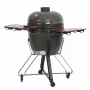 Kamado grils TUNABONE Classic 23 collas (L izmērs) keramikas stila ogļu grils, tumši pelēks