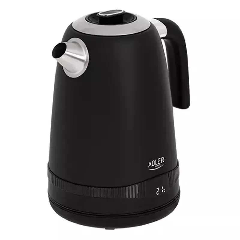 Adler AD 1295b elektriskā tējkanna, 1,7 l, 2200 W, melna