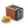 Toasteris Bosch TAT4P429, 2 šķēles, 970 W, melns/brūns, kompakts nerūsējošais tērauds