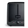 Toasteris Bosch TAT4P429, 2 šķēles, 970 W, melns/brūns, kompakts nerūsējošais tērauds