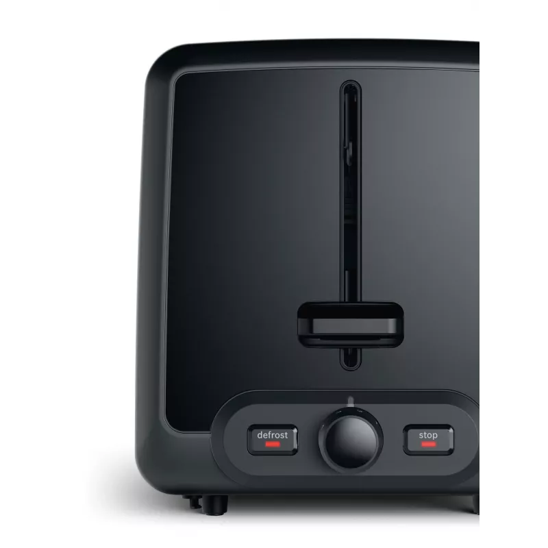 Toasteris Bosch TAT4P429, 2 šķēles, 970 W, melns/brūns, kompakts nerūsējošais tērauds