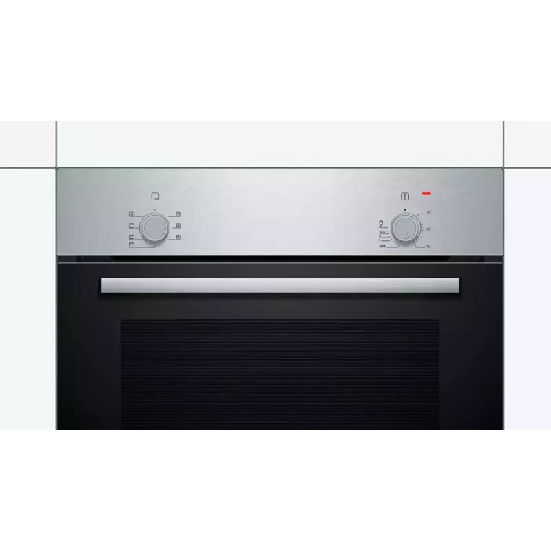 Iebūvējamā elektriskā cepeškrāsns Bosch Serie 2 HBF010BR1S, 66 L, nerūsējošais tērauds, rotācijas vadība