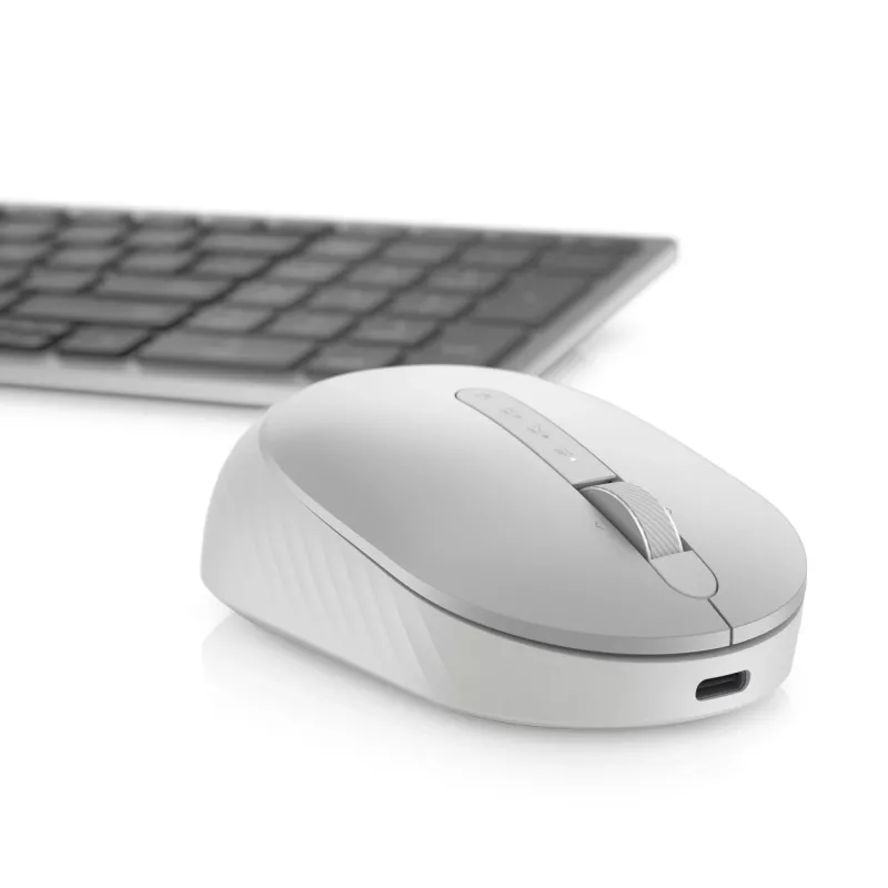 DELL Pro Premium Compact Mouse - MS7421W - Platīna Sudrabs, Ambidextrous, Optiskais, RF Bezvadu + Bluetooth, 1600 DPI, Platīns, Sudrabs (atvērts iepakojums)