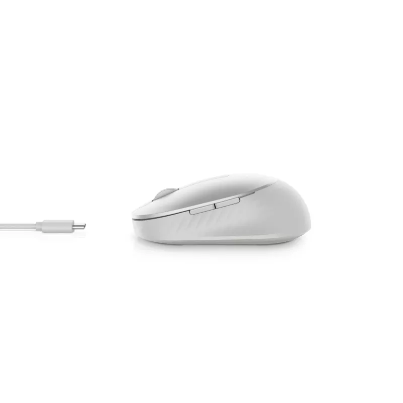 DELL Pro Premium Compact Mouse - MS7421W - Platīna Sudrabs, Ambidextrous, Optiskais, RF Bezvadu + Bluetooth, 1600 DPI, Platīns, Sudrabs (atvērts iepakojums)