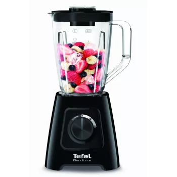 Galda blenderis Tefal BL4208 — 600 W, 1,25 L plastmasas trauks, 2 ātrumi, ledus drupināšana, melns