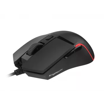 GENESIS Krypton 220 peles Gaming, optiskā, 6400 DPI, USB-A, melna