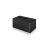 ICY BOX IB-1121-C31 USB 3.2 Gen 2 (3.1 Gen 2) Type-C doku stacija, antracīta/melna
