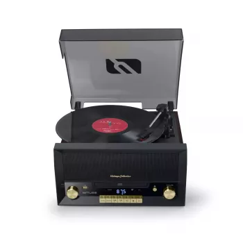Muse MT-112 W skaņuplašu atskaņotājs ar mikrosistēmu, CD, USB, Bluetooth, FM radio, 33/45/78 apgr./min, brūns