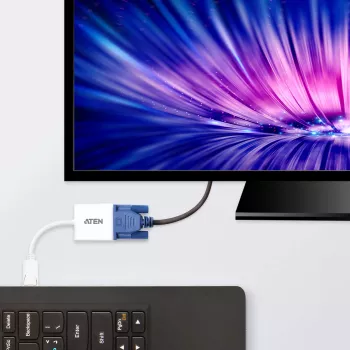 ATEN DisplayPort uz VGA pārveidotājs, līdz 1920x1200 @60Hz