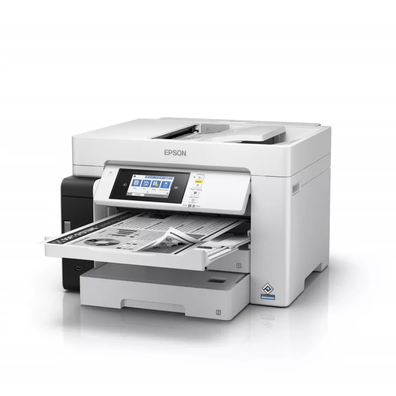 Daudzfunkciju ierīce Epson M15180 — tintes melnbalts printeris, 4800x1200 DPI, krāsu skenēšana 1200x1200, A4, Wi‑Fi, Ethernet, duplekss