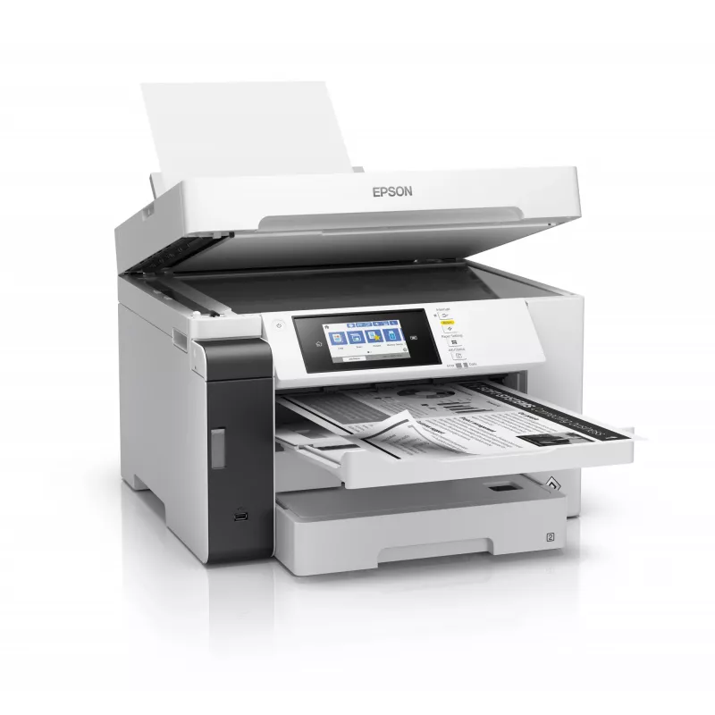Daudzfunkciju ierīce Epson M15180 — tintes melnbalts printeris, 4800x1200 DPI, krāsu skenēšana 1200x1200, A4, Wi‑Fi, Ethernet, duplekss