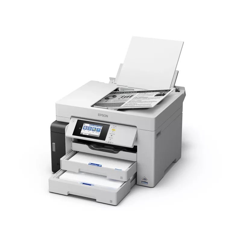 Daudzfunkciju ierīce Epson M15180 — tintes melnbalts printeris, 4800x1200 DPI, krāsu skenēšana 1200x1200, A4, Wi‑Fi, Ethernet, duplekss