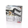 Rokas mikseris Adler AD 4225 — 5 ātrumi, turbo, 300 W, inox/sudrabs-melns, putotāji un mīklas āķi