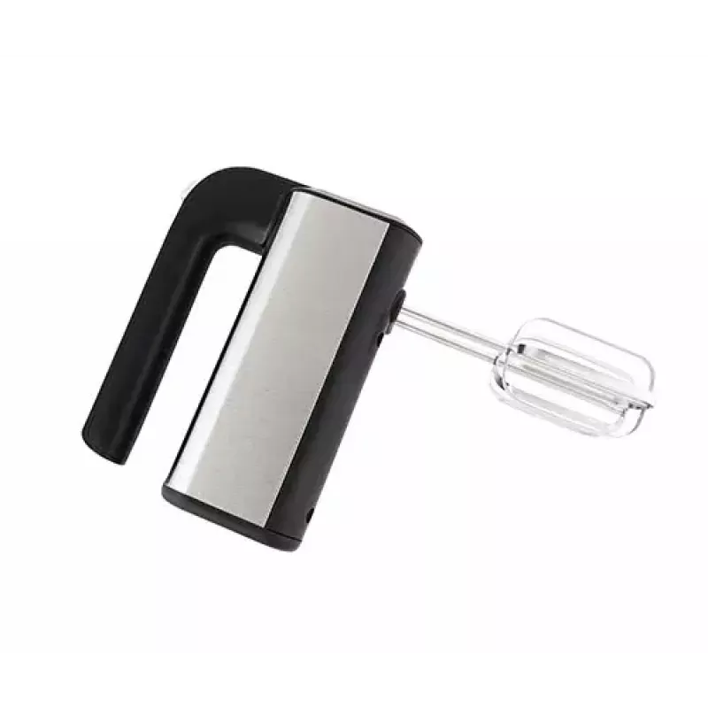 Rokas mikseris Adler AD 4225 — 5 ātrumi, turbo, 300 W, inox/sudrabs-melns, putotāji un mīklas āķi