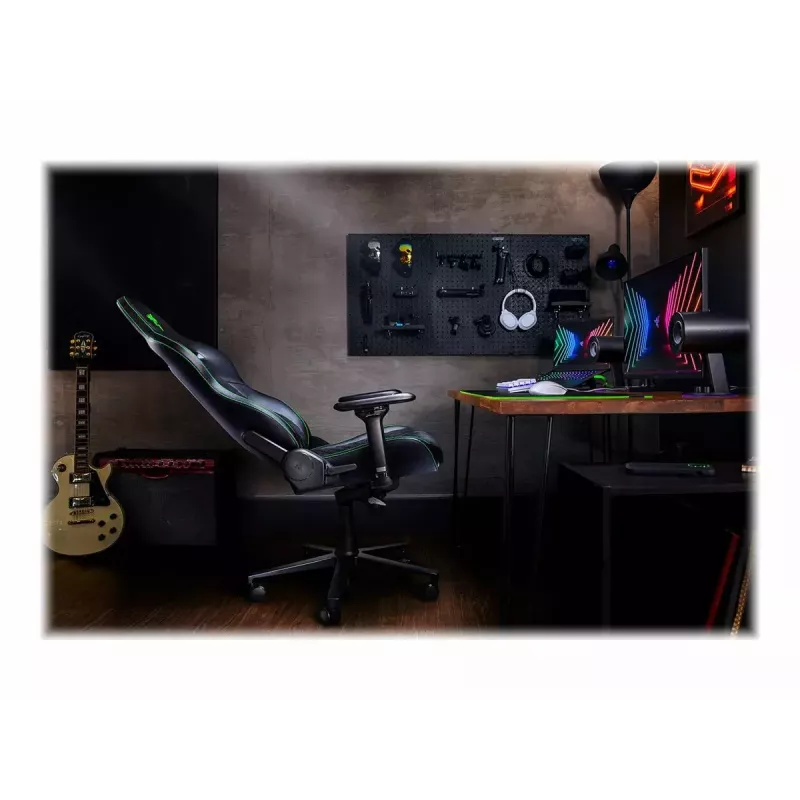 Spēļu krēsls Razer Enki ar polsterētu sēdekli Melns, 136 kg, 670x680x1380 mm