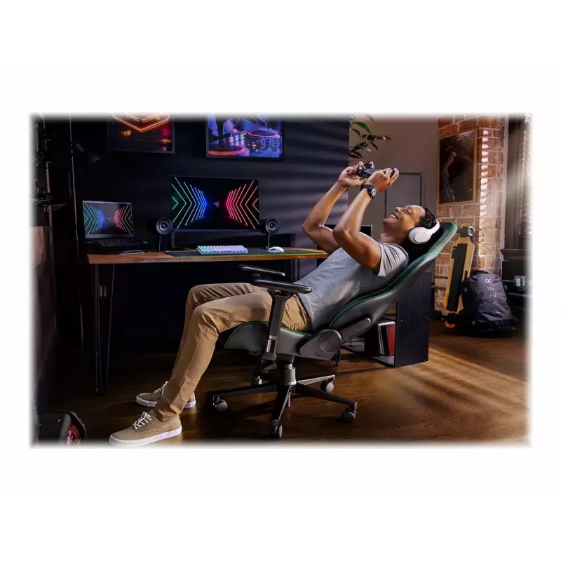 Spēļu krēsls Razer Enki ar polsterētu sēdekli Melns, 136 kg, 670x680x1380 mm