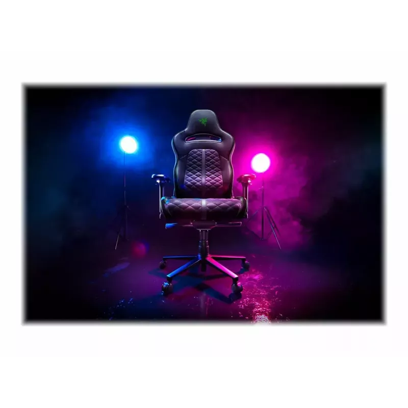 Spēļu krēsls Razer Enki ar polsterētu sēdekli Melns, 136 kg, 670x680x1380 mm