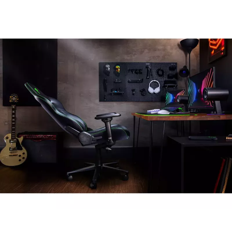 Spēļu krēsls Razer Enki ar polsterētu sēdekli Melns, 136 kg, 670x680x1380 mm