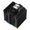 Dzesētājs DeepCool AK620 12 cm, divi 120 mm ventilatori, 6 siltuma caurules, TDP 260 W, PWM, FDB, augstums 160 mm, melns