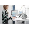 DIGITUS elektriski regulējams augstuma galds 120x60x12cm balts ar USB