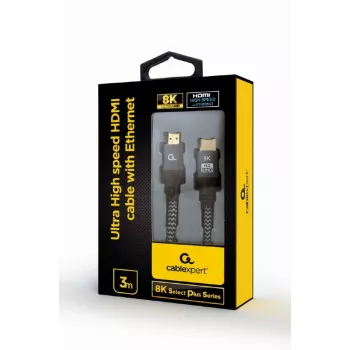 GEMBIRD Ultra High Speed HDMI kabelis ar Ethernet, ”8K Select Plus Series”, 3m