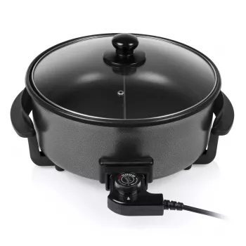 Universāla elektriskā panna Tristar PZ-9135 XL apaļa melna tērauda 1500W
