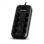 CyberPower P0820SUF0-DE pārsprieguma aizsargs, melns, 8 kontaktligzdas, 200-250 V, 1,8 m