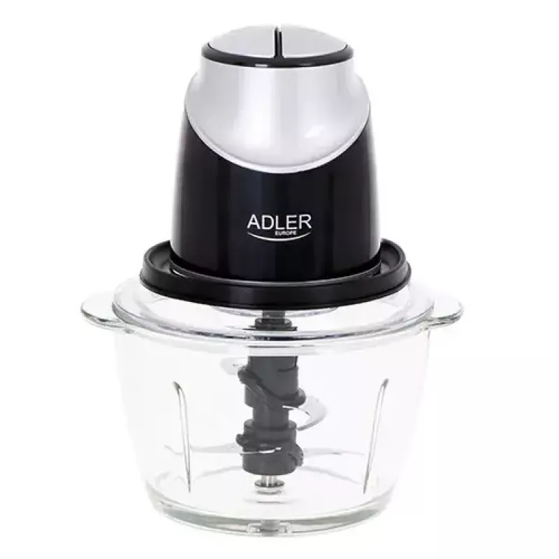 Elektriskais virtuves kombains Adler AD 4082, 1,2 L stikla bļoda, 300 W, 2 ātrumi, pulse, nerūsējošā tērauda asmeņi
