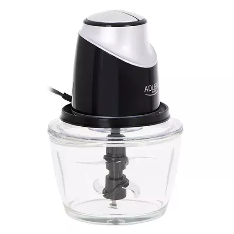 Elektriskais virtuves kombains Adler AD 4082, 1,2 L stikla bļoda, 300 W, 2 ātrumi, pulse, nerūsējošā tērauda asmeņi