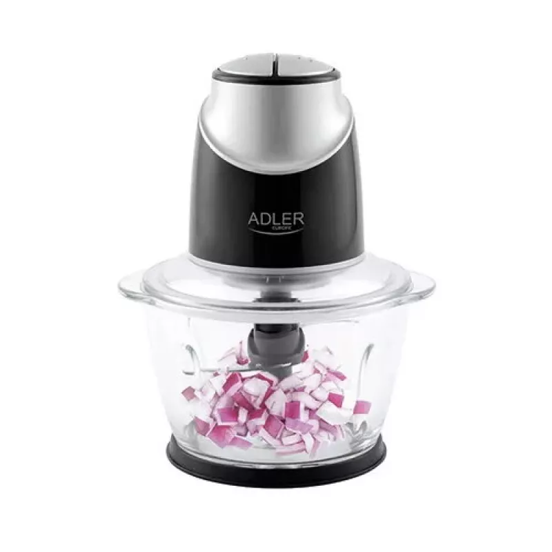 Elektriskais virtuves kombains Adler AD 4082, 1,2 L stikla bļoda, 300 W, 2 ātrumi, pulse, nerūsējošā tērauda asmeņi