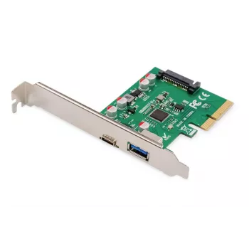 DIGITUS DS-30225 PCIe karte USB Type-C + USB-A, līdz 10 Gb/s