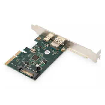 DIGITUS DS-30225 PCIe karte USB Type-C + USB-A, līdz 10 Gb/s