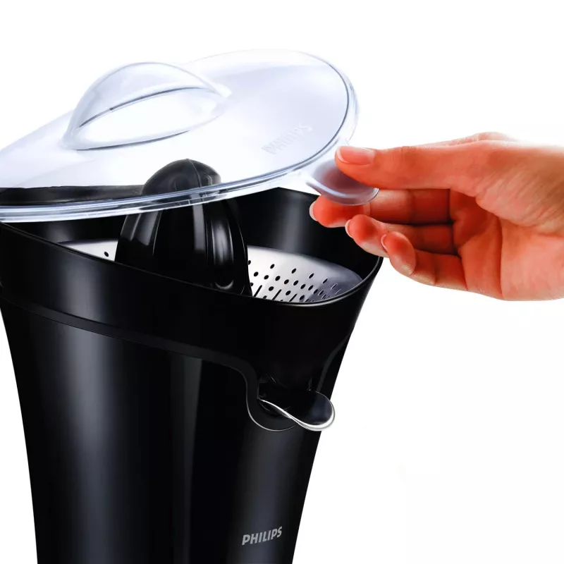 Sulu spiede Philips Avance Collection HR2752/90, citrusaugļu spiede, 85 W, melna, pretpilēšanas funkcija, vada uzglabāšana