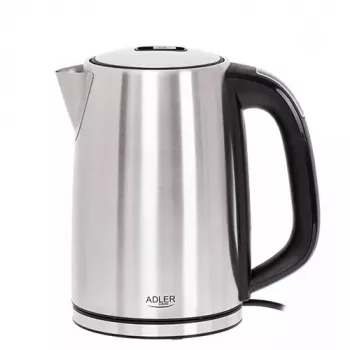 Elektriskā tējkanna Adler AD 1340 1.7 L 2200 W Melna Sudraba