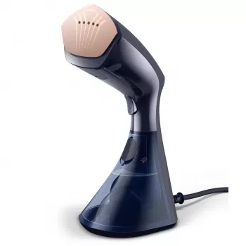 Tvaika gludeklis Philips GC810/20 — 1600 W, 0,23 L ūdens tvertne, 32 g/min nepārtraukts tvaiks, melns/rozā