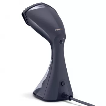 Tvaika gludeklis Philips GC810/20 — 1600 W, 0,23 L ūdens tvertne, 32 g/min nepārtraukts tvaiks, melns/rozā