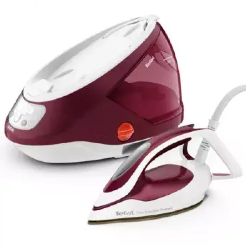 Tefal GV9220 tvaika gludināšanas stacija 2600 W Durilium AirGlide Autoclean zole Burgundija, Balta