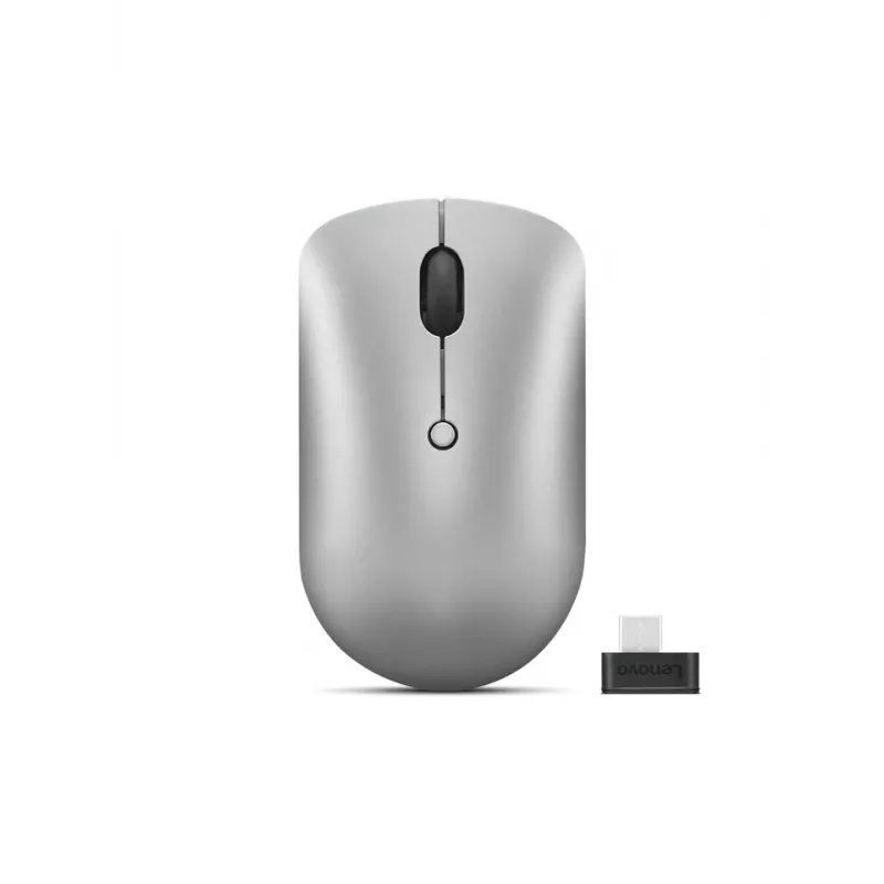 Bezvadu ambideksa pele Lenovo 540 — RF, 2400 DPI, 4 pogas, USB-C uztvērējs, pelēka