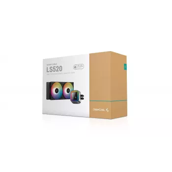 Viena bloka šķidruma dzesētājs DeepCool LS520 12 cm Melns 500-2250 RPM