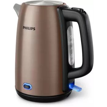 Philips Viva Collection HD9355/92 elektriskā tējkanna 1.7 L 1900 W Melna, Varš