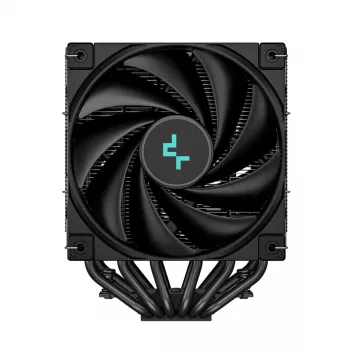 Gaisa dzesētājs DeepCool AK620 ZERO DARK 12 cm Melns, 6 siltuma caurules, 2x120 mm PWM ventilatori, TDP 260 W, Augstums 160 mm