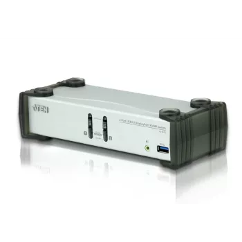 ATEN CS1912 2-Portu USB 3.1 Gen 1 DisplayPort 1.1 KVMP™ Slēdzis ar Skaļruni (KVM kabeļi iekļauti)